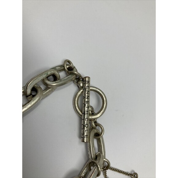 Kenneth Cole Reaction Charm Bracelet Shoes Purses Keys Mostly Silver Tone - Picture 2 of 11